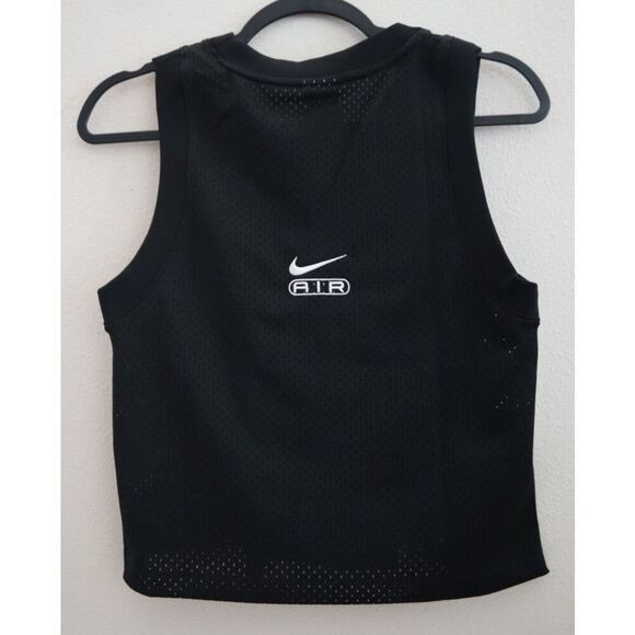 Nike FN2256-010 Women's Sz XS Black/White NSW Air Mesh Tank Top - Picture 2 of 9